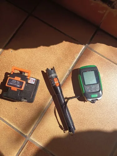 Kit Fibra Óptica Completo (Power Meter + VFL + Clivadora) - Não Testado Barato