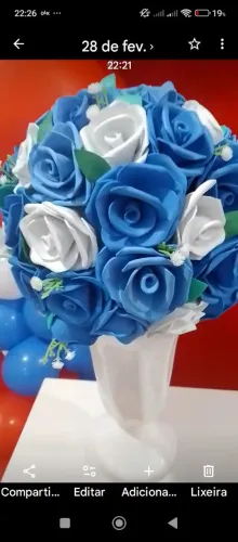 Arranjo de flores em Eva 