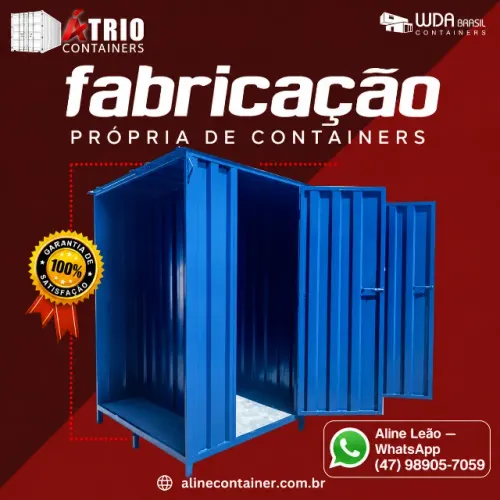 Container Banheiro Sextuplo 3x2m para Obras | 100% Galvanizado e Desmontável