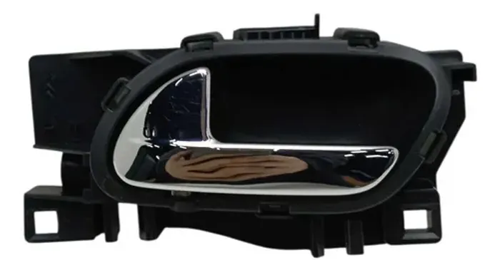 Maçaneta Interna Dianteira Esquerda Citroën Ds3 2012 2013 Prata Dianteira
