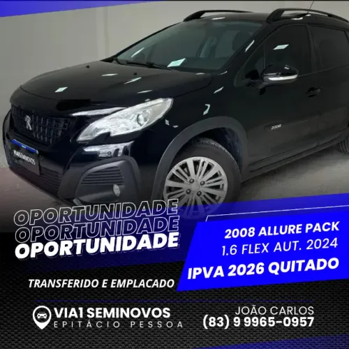 Peugeot 2008 Allure Pack 1.6 Flex 16V Aut. 2024
