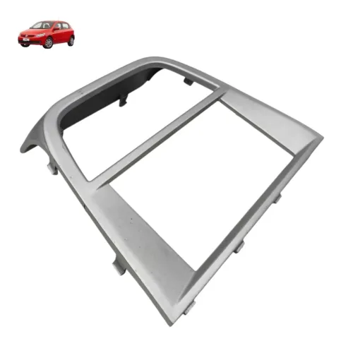 Moldura Central Painel Vw Gol Voyage G5 2009 2010 2011 2012 Prata