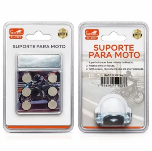 Suporte Magnético para Celular em Moto com 6 Ímãs Super Fortes EL-1927