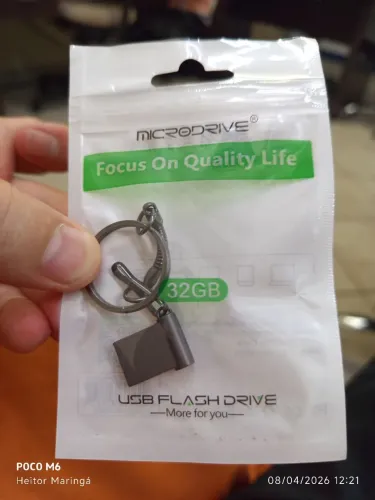 Mini pen drive 32gb de metal