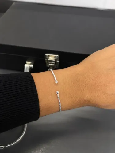Bracelete Fio Torcido - Prata 925
