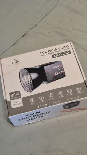 Luz De Preenchimento 80W Para Fotografia Portátil LED COD 3000-6500K Sem Fio Com