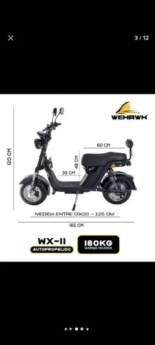 Scooter elétrica seminova à venda.