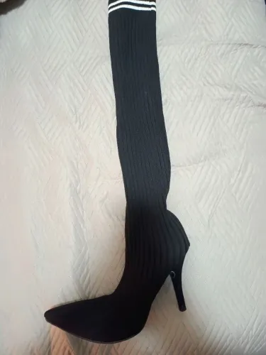 Vendo bota cano longo tecido
