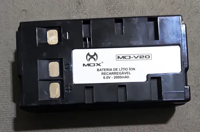 Bateria para filmadora MOX MO-V20 Nova sem uso