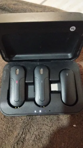 Microfone de lapela sem fio pra gravação 