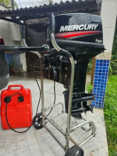 Motor de Popa Mercury 15 HP - 2019 + Tanque e Carrinho