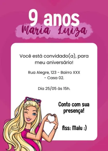 Convites Digitais - Aniversários, Casamento, Chá Revelação e etc!