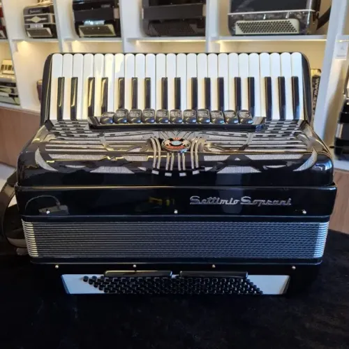 Settimio Soprani 120 Baixos Quarta de Voz Oitavada - Acordeon Gaita Sanfona