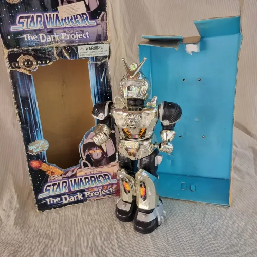 Brinquedo de Robô Star Warrior: The Dark Project Explorer Series Antigo 