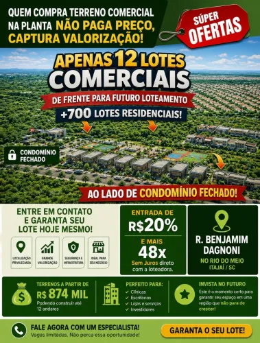 Terrenos comerciais 