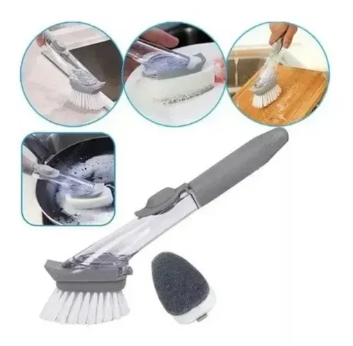 Esponja e escova com dispenser (entregamos)