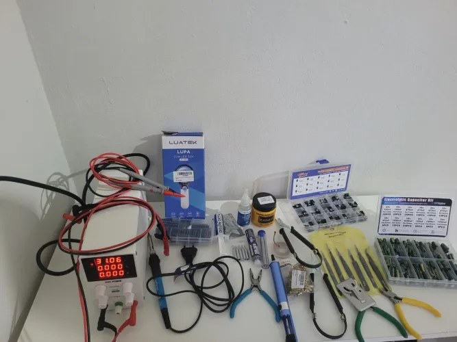 Ferramentas para eletronica.