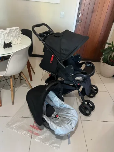 Carrinho bebê Cosco Com bebê conforto Unissex Ac cartão
