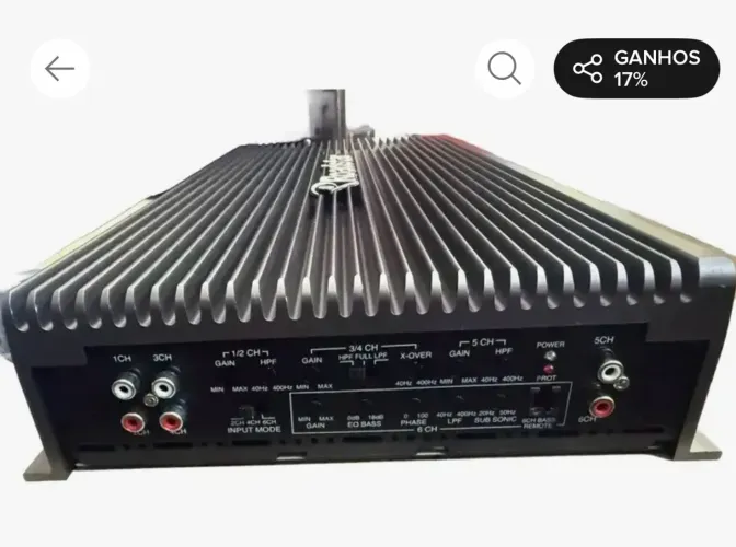 Roadstar 5.1 6canais 1 Mono 1000rms+5canais Top Qualidade