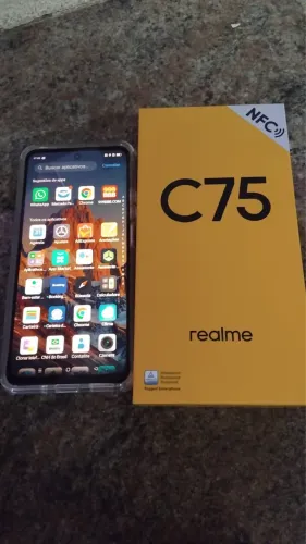 Realme C75 256 giga com NFC novinho na caixa 3 meses de uso
