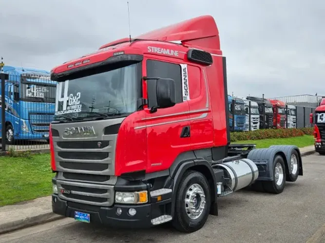 Scania R440 6X2 Ano 2014 Automático Ar Condicionado Rodas de alumínio- REPASSE
