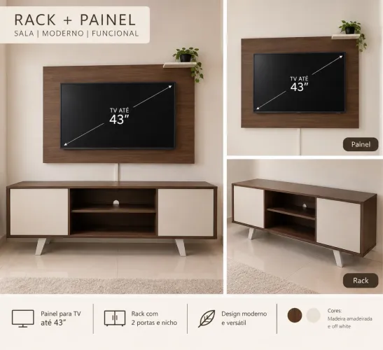 Rack e painel