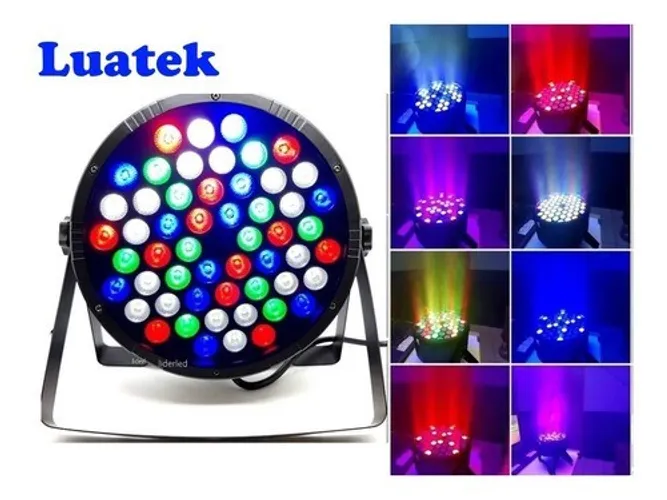 Canhão De Led Para Festa 54 Led Rgbw Ritmo Da Musica Luatek Lk-154b