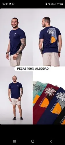 Camisa Estampada Masculina