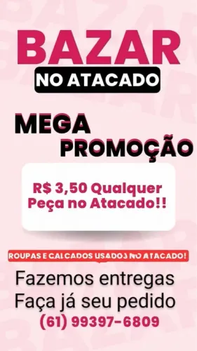 Roupas e calçados usado no atacado 3,50 no atacado 