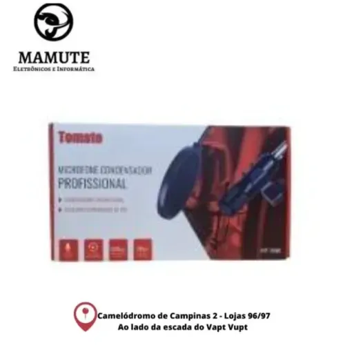 Microfone Condensador Profissional Tomate Mt-3501 P2 20khz