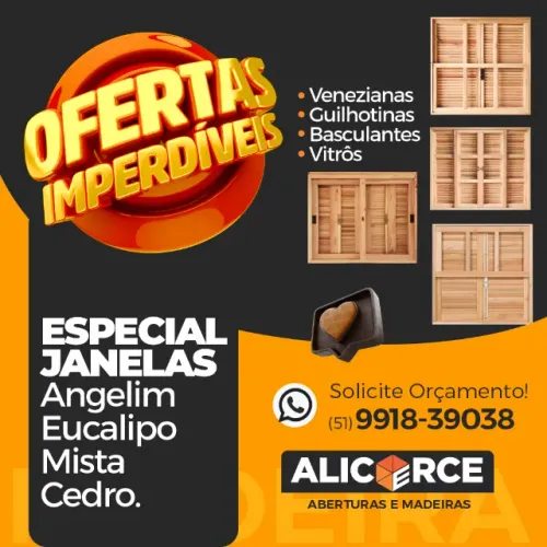 Janelas de Madeira em Oferta!