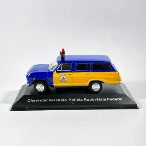 Coleção Veículos De Serviço Do Brasil Chevrolet Veraneio Polícia Rodoviária Federal 1/43