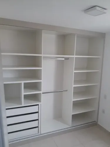 GUARDA ROUPAS 100% MDF BRANCO TX