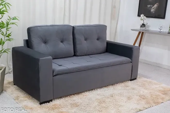 Sofá 3 lugares Cinza rf7