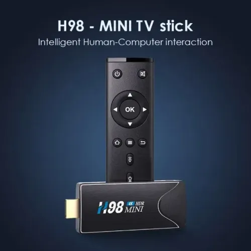 Mini tv stick h98 Android suporte a 4k hdr