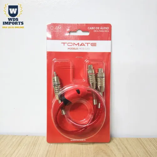 Cabo de Áudio 2 x Rca Macho 1 x Rca Fêmea