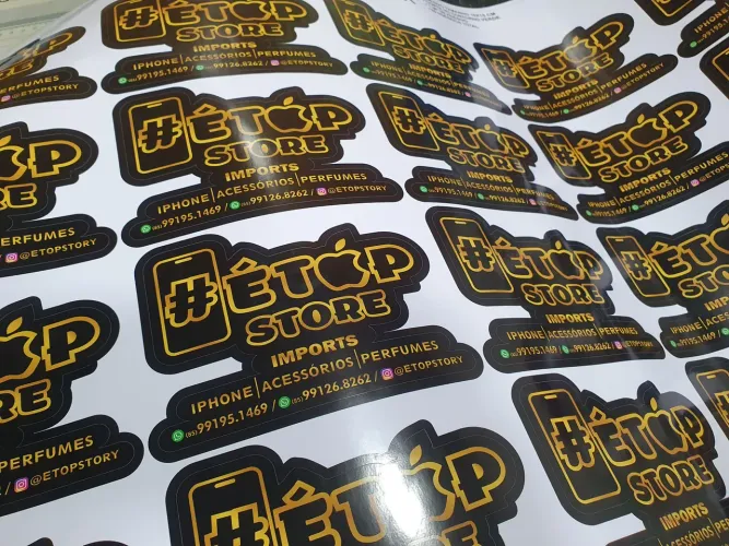Adesivos, Etiquetas e Rótulos em Vinil com corte especial 