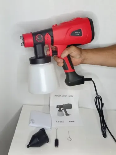 Pistola de pintura elétrica 600w profissional 