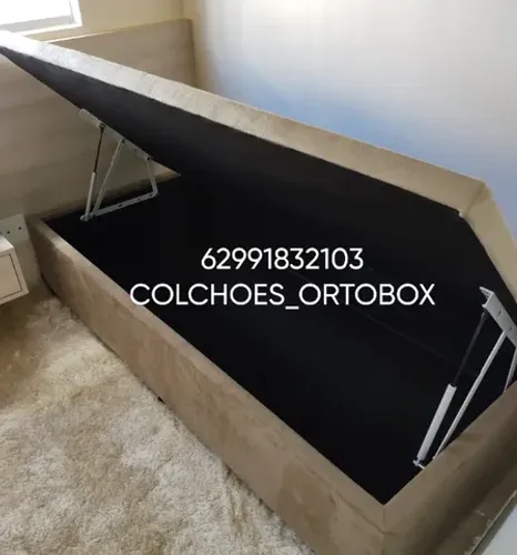 Cama Box Baú Solteiro com um ano de garantia