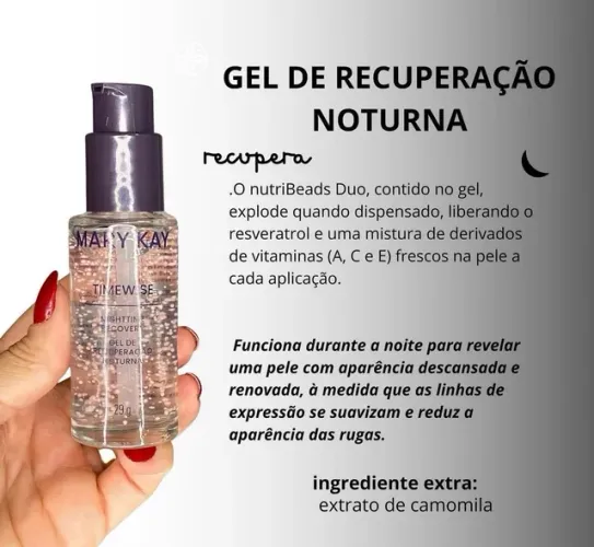 Gel recuperação Noturna Mary Kay