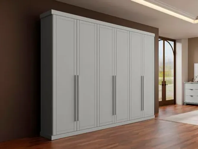 Guarda Roupa Casal 6 Portas 100%MDF Cannes a65