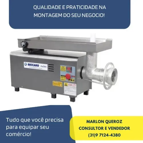 Moedor de Carne Beccaro Boca 22 Inox