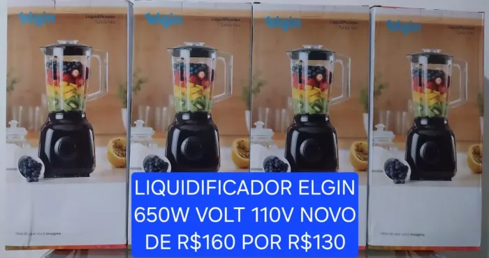 LIQUIDIFICADOR ELGIN 650W VOLT 110V NOVO 
