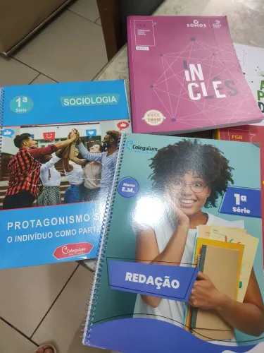 Livros Novos do Coleguium Aceito trocas Ensino Médio urgente 