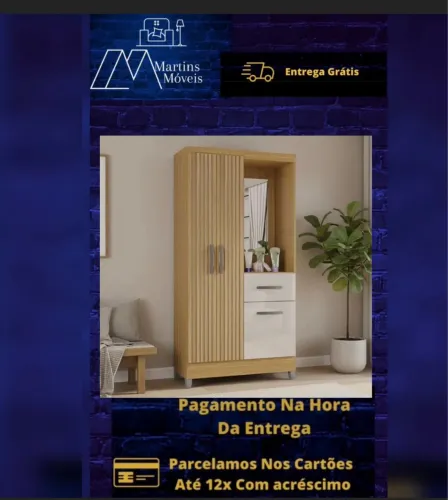 GRANDE PROMOÇÃO GUARDA ROUPA 03 PORTAS ATLAS POQUEMA ENTREGA GRATIS