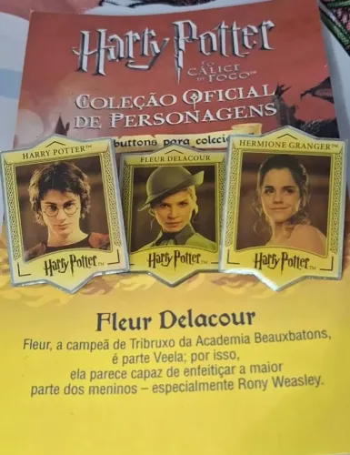 Harry Potter, Hermione e Fleur Delacour - PIN Edição de Colecionador