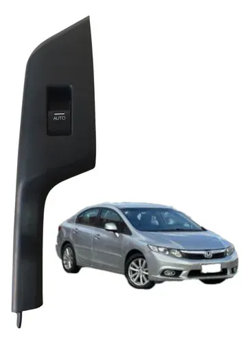 Botão Vidro Elétrico Traseiro Direto Honda New Civic 2013