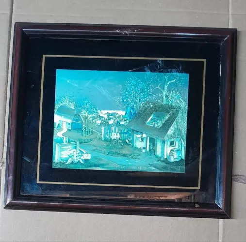 Quadro decorativo em relevo
