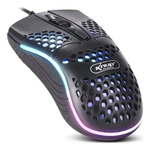Mouse Gamer Knup KP-MU010 Black 1.000DPI - WZetta