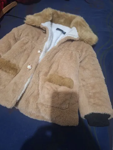 Casaco de pelúcia infantil